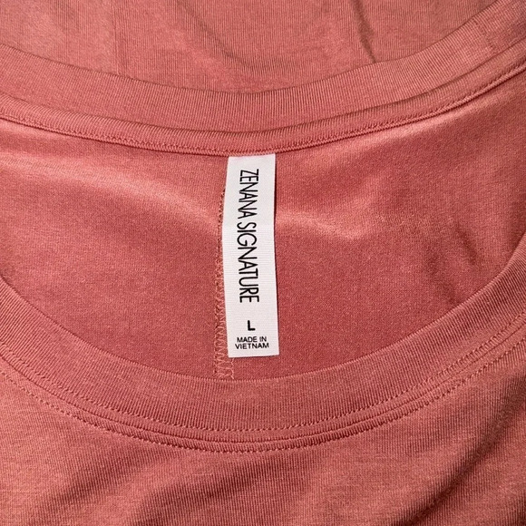 Zenana Signature Short Sleeve Long Top - Picture 5 of 7